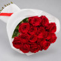 Букет из 15 красных роз 60 см — вид 2